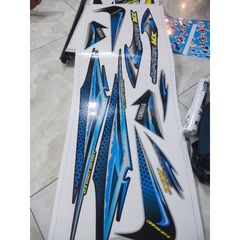 [Giá hủy diệt] Tem rời Exciter 135 mẫu Jupiter MX bạc xanh đen siêu ngầu- tem cao cấp không bay màu Cao Cấp