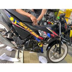 Tem Rời Suzuki Raider Satria Cờ Malay  - Decal In Chất Lượng