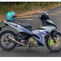 Tem Rời Exciter 150 Sniper Trắng Phối Sọc Xanh