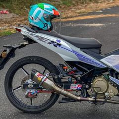 Tem Rời Exciter 150 Sniper Trắng Phối Sọc Xanh