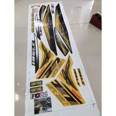 Tem Rời Exciter LC 135 Vàng Đen - Mẫu Mới 2022  - Decal In Chất Lượng