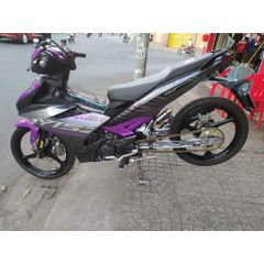 Tem Ex 150 Y15ZR Dán Xe Xám Đen Phối Tím - Tem Nhám
