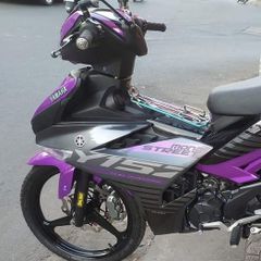 Tem Ex 150 Y15ZR Dán Xe Xám Đen Phối Tím - Tem Nhám