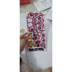 Tem logo gấu dâu mẫu mới  tem 3lop