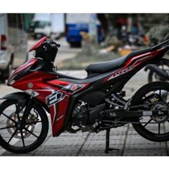 Tem Rời Yamaha Exciter 155 Logo Exi Dán Xe Đỏ  - Decal In Chất Lượng