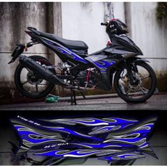 Tem exciter lửa xe đen phối đủ màu