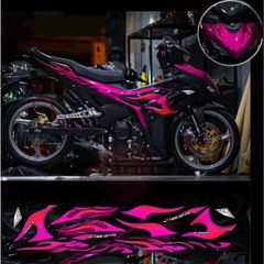 Tem rời exciter 155 mẫu lửa mới xe đen phối đủ màu