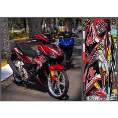 TEM HAYABUSA WINNER X ĐỎ ĐEN - Decal Cao Cấp Nhất