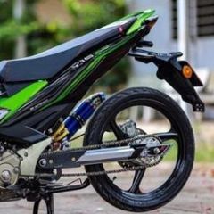 Tem Rời Exciter 150 Y16ZR Đen Phối Xanh Lá  - Decal In Chất Lượng