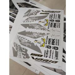 Tem Rời Vario Click 150 Mẫu Mới Dán Xe Dàn Áo Trắng  - Decal In Chất Lượng