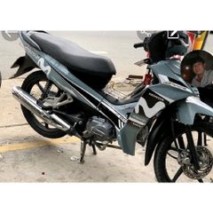 Tem Wave Blade 110 Movistar Xám Xi Măng  - Decal In Chất Lượng