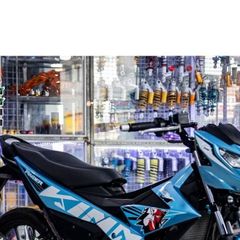 Tem Rời Raider Fi 150 King Drag Xám Trắng