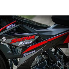 [Ảnh thật] TEM RỜI mẫu F150 đỏ xám cho Satria đen - tem chuẩn form không bay màu Quyen Decal