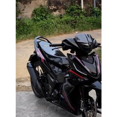 tem rời winner đen mẫu chỉ đỏ xám đẹp cover 2023 , tem 3 lớp bền màu - Decal Cao Cấp Nhất