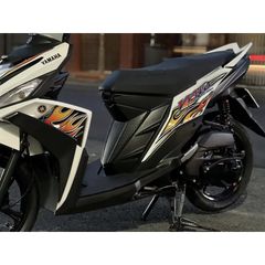 [Siêu Sale] Tem rời Mio M3 125 xe trắng - mẫu lửa vàng siêu chất - cao cấp không bay màu Quyen Decal