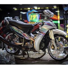 Tem Rời Yamah Sirius 110 Dán Xe Bạc  - Decal In Chất Lượng