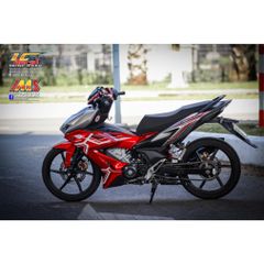 Tem Rời Dán Xe Winner X Mẫu Chỉ Đỏ Trắng Đen Cực Hot, Hàng 3 Lớp Chất Lượng Cao Không Bay Màu Quyen Decal