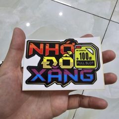 Tem logo dán trang trí đầu xe máy - Tem 3 Lớp  Cao Cấp