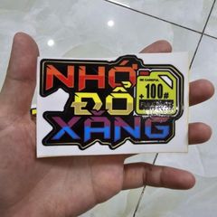 Tem logo dán trang trí đầu xe máy - Tem 3 Lớp  Cao Cấp