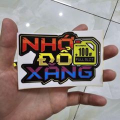 Tem logo dán trang trí đầu xe máy - Tem 3 Lớp  Cao Cấp