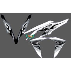 tem rời vario 150 trắng đen lửa anh thực tế , tem 3 lớp không phai - Decal Cao Cấp Nhất