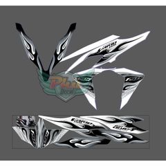 tem rời vario 150 trắng đen lửa anh thực tế , tem 3 lớp không phai - Decal Cao Cấp Nhất