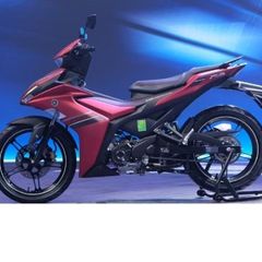 Tem Exciter 155 Đỏ Đô - Decal Nhám  - Decal In Chất Lượng