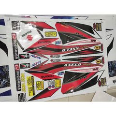Tem Rời Suzuki Axelo Đen - Tem Chuẩn  - Decal In Chất Lượng