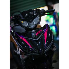 Tem rời exciter 150 đen hồng mẫu y15zr mới , tem 3 lớp bền màu - Decal Cao Cấp Nhất