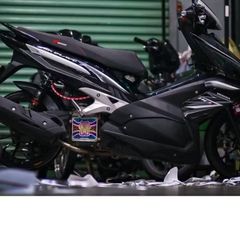 Tem AirBlade AB 2 đèn thái 110 mẫu mới 2024 chỉ trắng xám dán xe đen siêu chất Cao Cấp