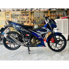 Tem rời Raider F150 xám đen dán xe xanh