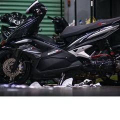 Tem AirBlade AB 2 đèn thái 110 mẫu mới 2024 chỉ trắng xám dán xe đen siêu chất Cao Cấp