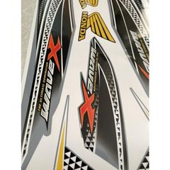 Tem rời Wave Alpha 2012 mẫu X dán xe xám Quyen Decal