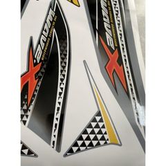 Tem rời Wave Alpha 2012 mẫu X dán xe xám Quyen Decal