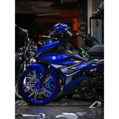 Tem rời Exciter 150 bản Y15ZR 2022 phối xanh GP full, in sắc nét, 3 lớp không phai màu CM00023 1 2