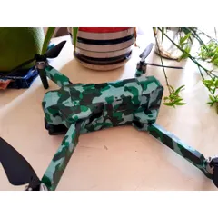 Skin Decal Dán Trang Trí Flycam Sjrc F11s 4k Pro - Camo Xanh ( Dán 2 Pin )