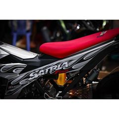 Tem rời satria lửa full bạc đen