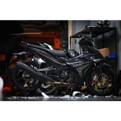 Tem rời Exciter 150 mẫu zin 2018 đen xám chỉ vàng, in sắc nét, 3 lớp không phai màu CM00017 1 2