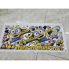 Tem set gấu dâu lotso dán trang trí xe máy kích thước 20x60cm - Tem 3 Lớp  Cao Cấp