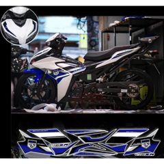 tem rời exciter 155 mẫu Malay xe trắng phối nhiều màu