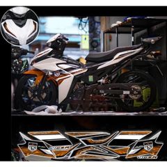 tem rời exciter 155 mẫu Malay xe trắng phối nhiều màu