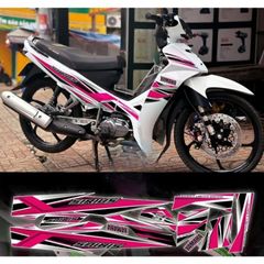 tem rời Sirius sọc xe trắng đen phối nhiều màu