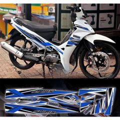tem rời Sirius sọc xe trắng đen phối nhiều màu