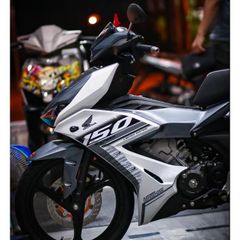 Tem Rời Dán Xe Winner X Mẫu Mới 2023 Sọc Trắng Đen Xám Đơn Giản , Tem Cao Cấp 3 Lớp Không Bay Màu 1 2
