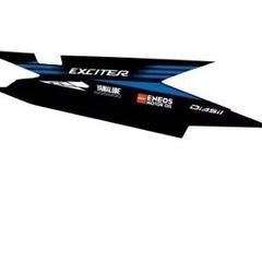 Tem Monster Exciter 135 Dán Xe Đen  - Decal In Chất Lượng