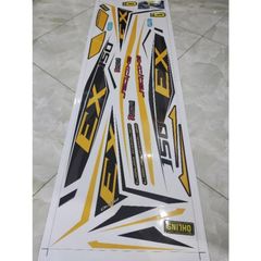Tem Rời Yamaha Exciter 150 Dán Xe Trắng  - Decal In Chất Lượng