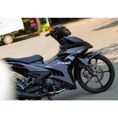 Tem rời Sniper trắng cho Exciter 150 đen bóng Quyen Decal
