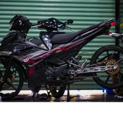 Tem rời exciter 150 đỏ đen cover 2023 đẹp , tem 3 lớp bền màu - Decal Cao Cấp Nhất
