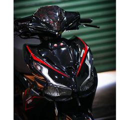 tem rời ab 125 đen đỏ 2023 mẫu mới , tem 3 lớp bền màu - Decal Cao Cấp Nhất