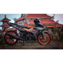 Tem rời mẫu Hayabusa cam cho Ex 150 xám đen - tem cao cấp không bay màu Quyen Decal